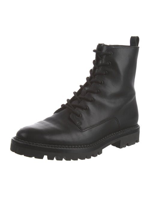 Vince Leather Combat Boots
