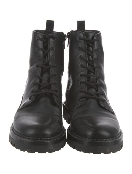 Vince Leather Combat Boots