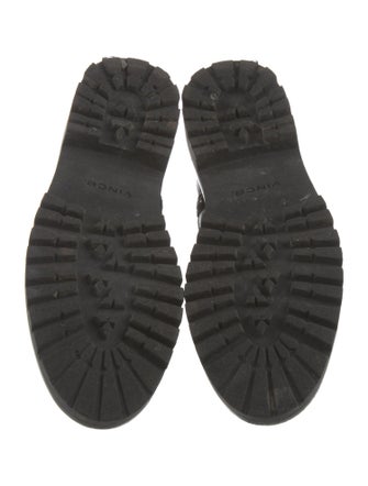 Vince Leather Combat Boots