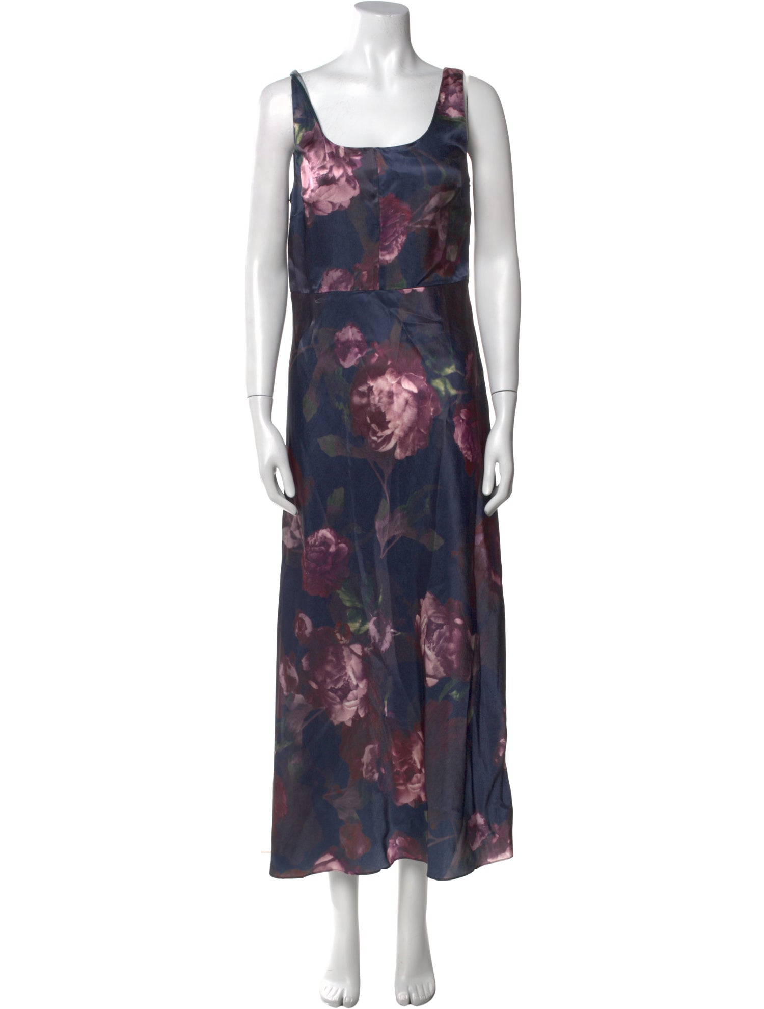 Vince Floral Print Long Dress w/ Tags