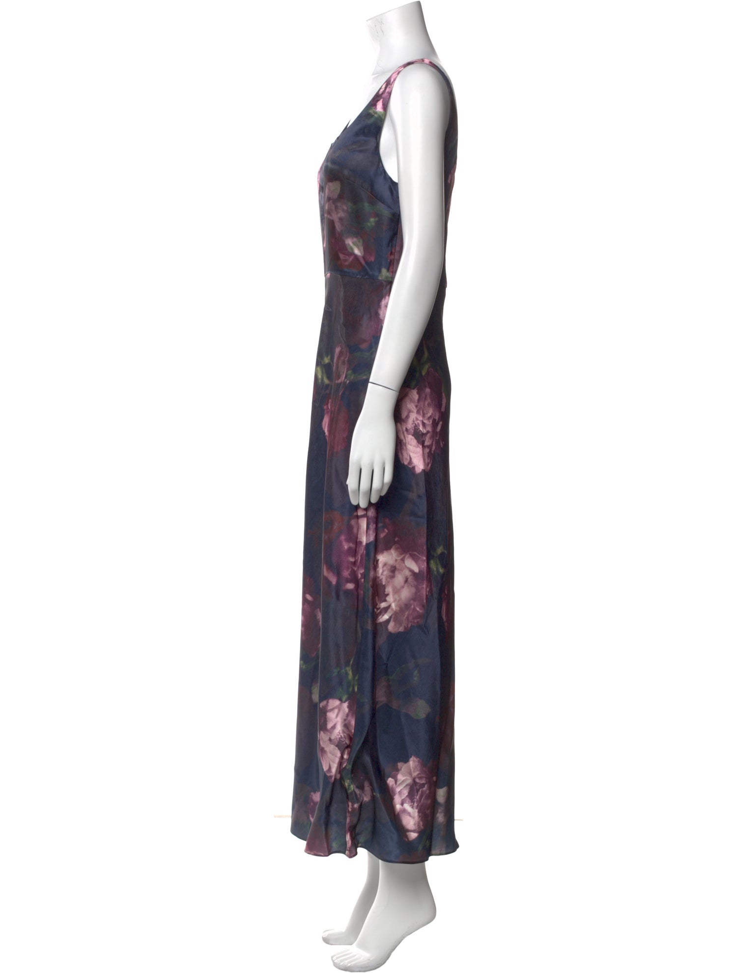 Vince Floral Print Long Dress w/ Tags