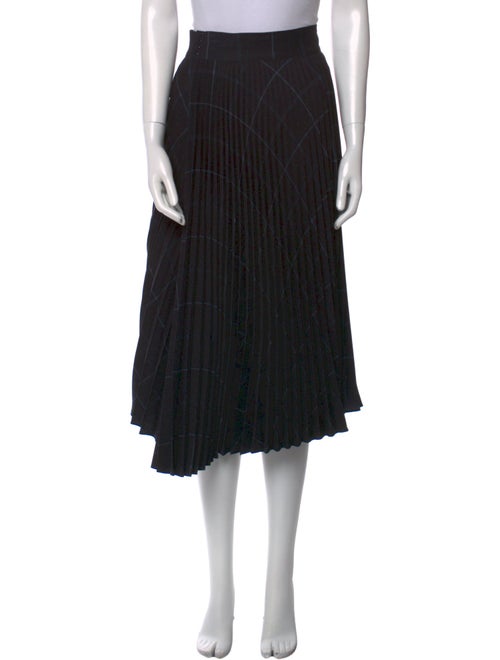 Vince Pleated Accents Knee-Length Skirt