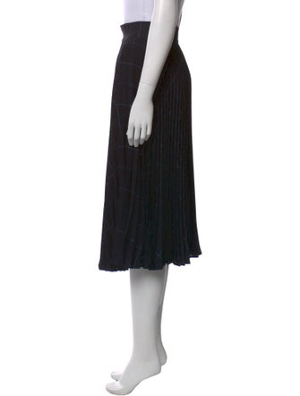 Vince Pleated Accents Knee-Length Skirt