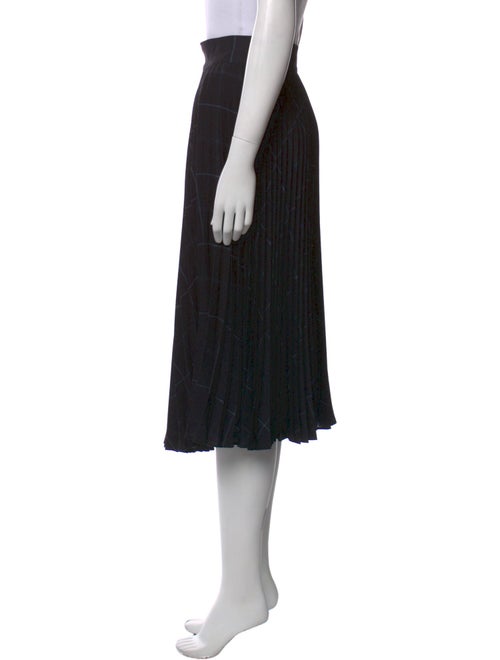 Vince Pleated Accents Knee-Length Skirt