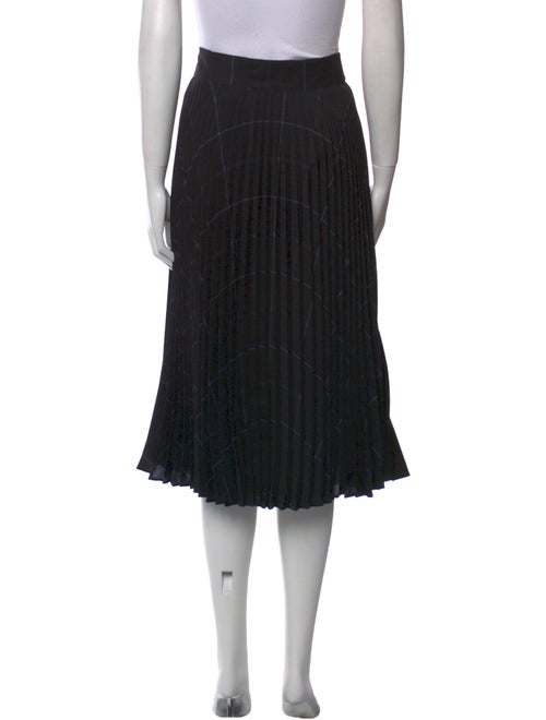 Vince Pleated Accents Knee-Length Skirt