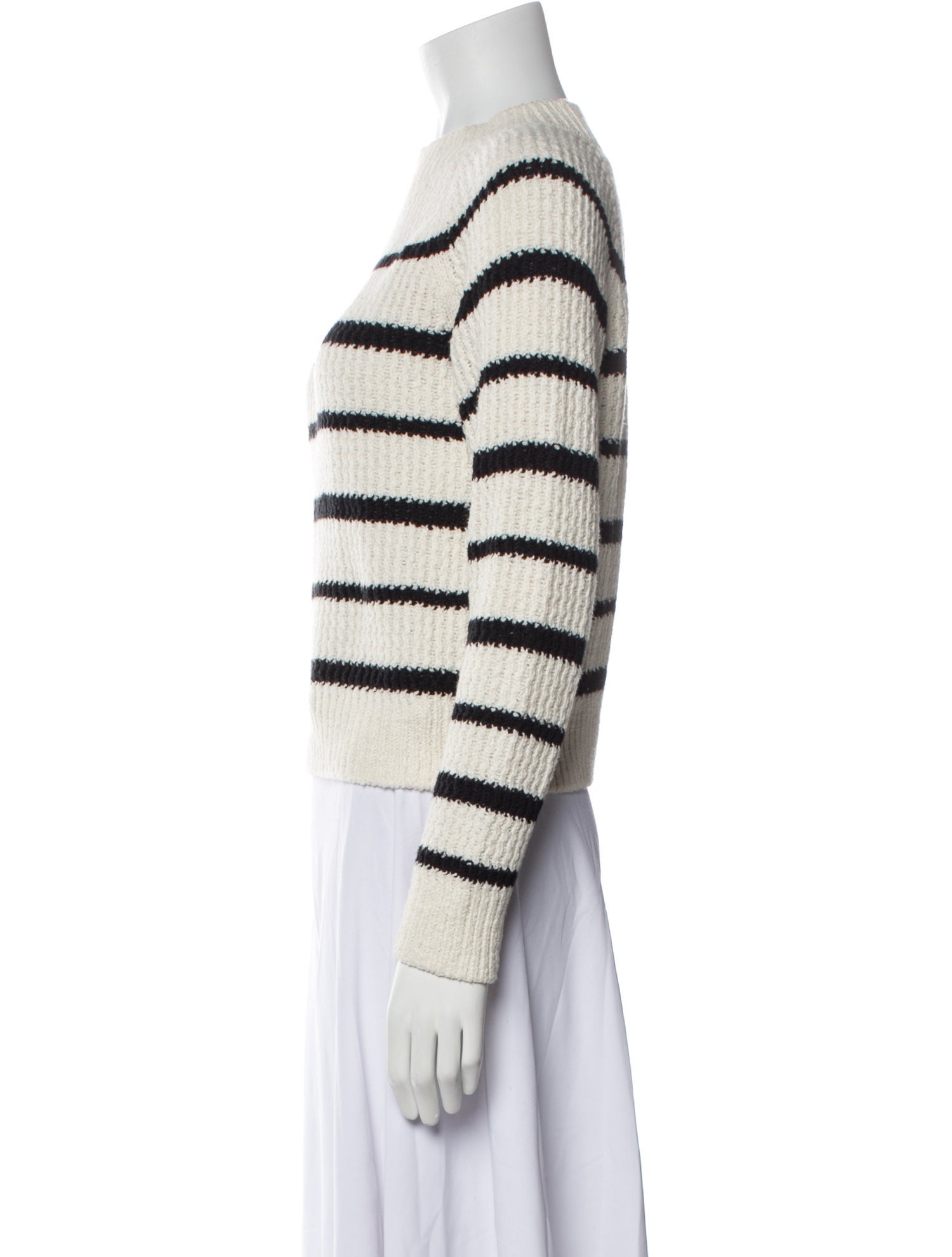 Vince Striped Crew Neck Sweater