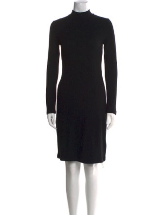 Vince Mock Neck Mini Dress