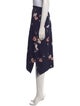 Vince Floral Print Midi Length Skirt