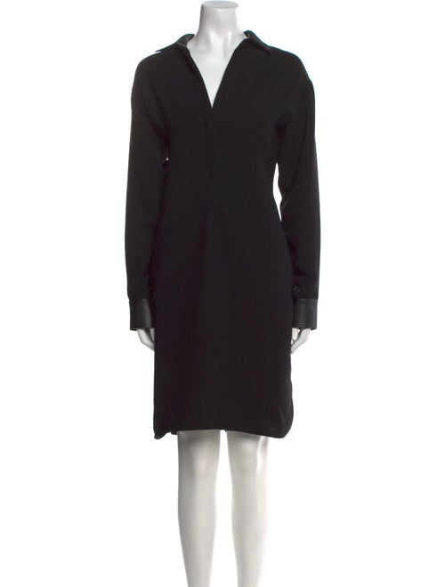 Vince V-Neck Knee-Length Dress