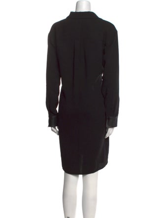 Vince V-Neck Knee-Length Dress