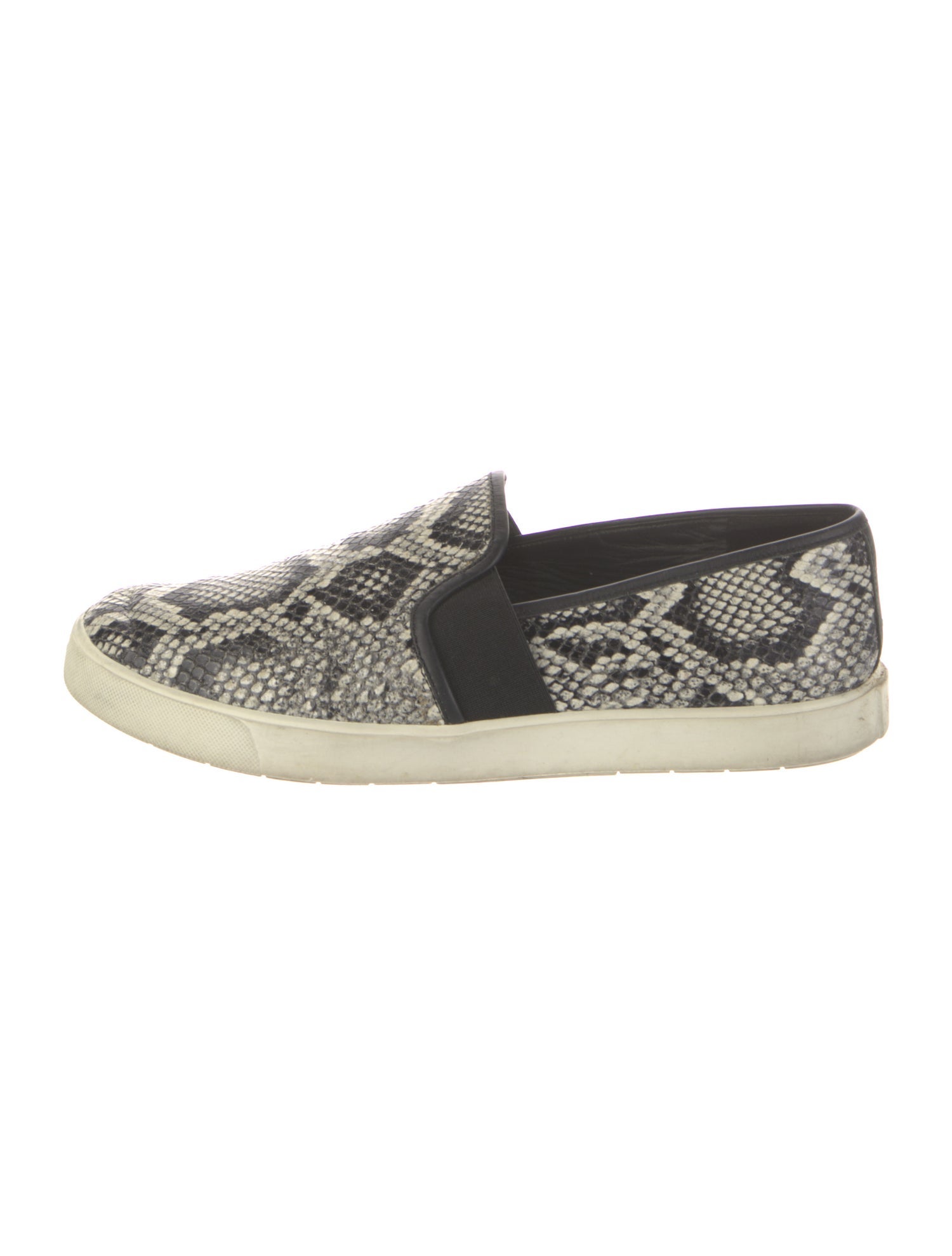 Vince Leather Animal Print Sneakers