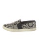 Vince Leather Animal Print Sneakers
