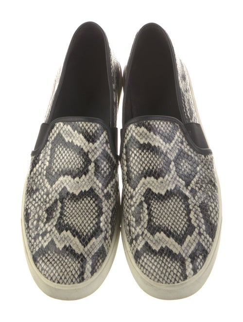 Vince Leather Animal Print Sneakers
