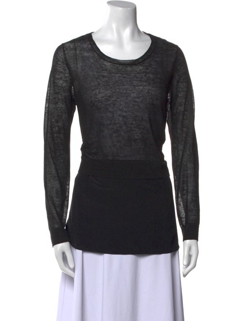 Vince Linen Scoop Neck Sweater