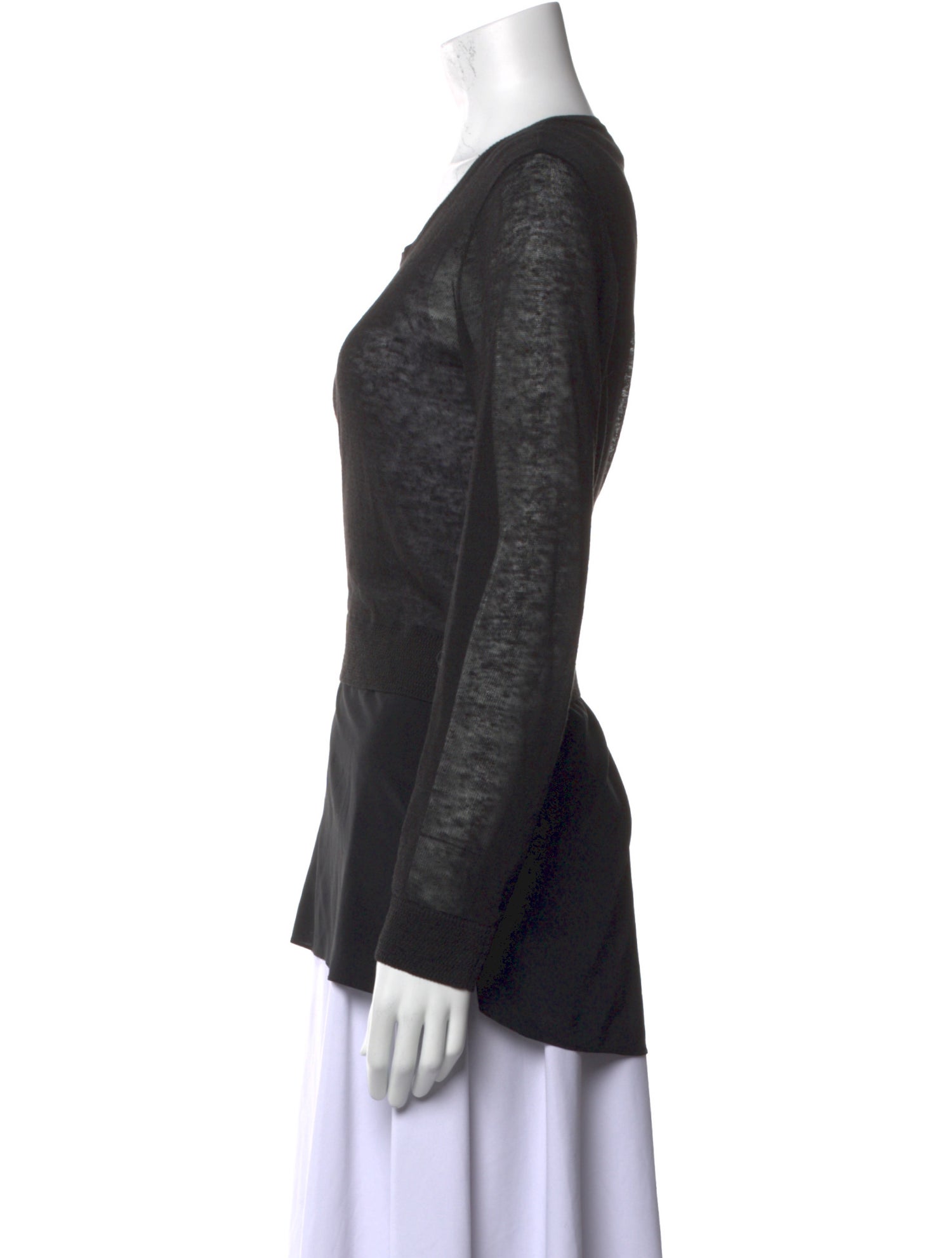 Vince Linen Scoop Neck Sweater