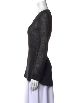 Vince Linen Scoop Neck Sweater