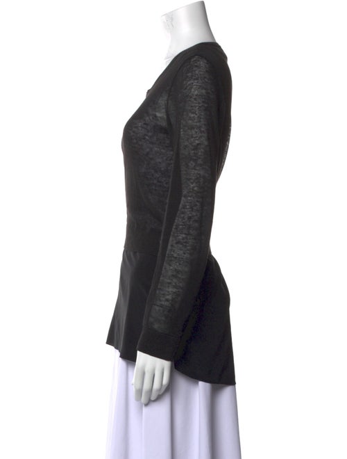 Vince Linen Scoop Neck Sweater