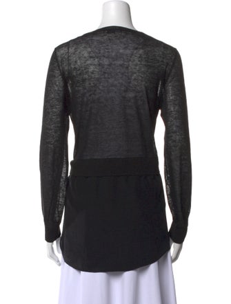 Vince Linen Scoop Neck Sweater