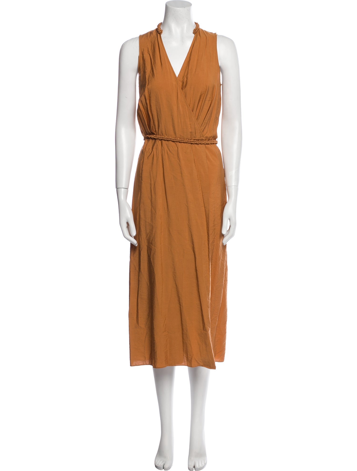 Vince V-Neck Midi Length Dress