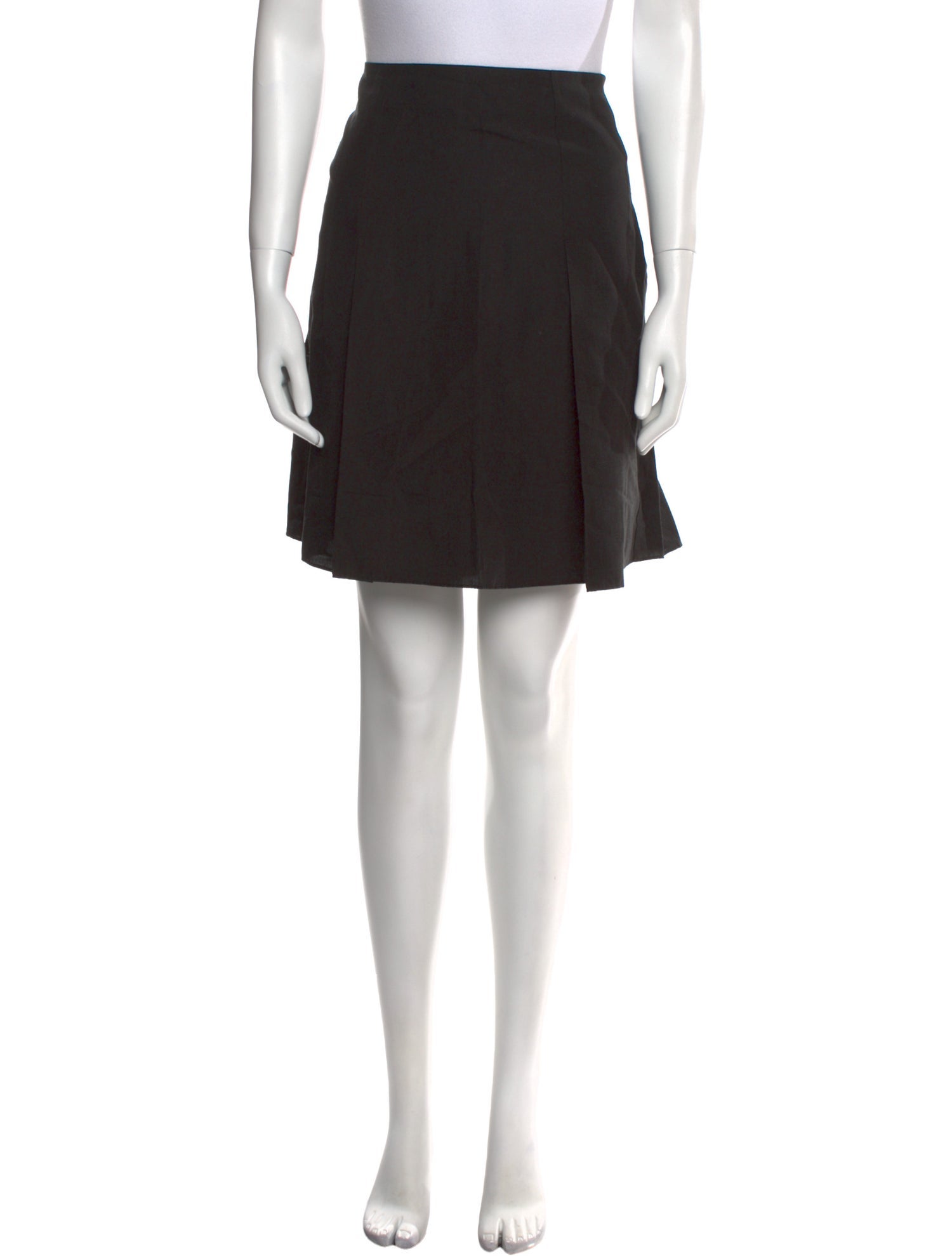 Vince Pleated Accents Knee-Length Skirt