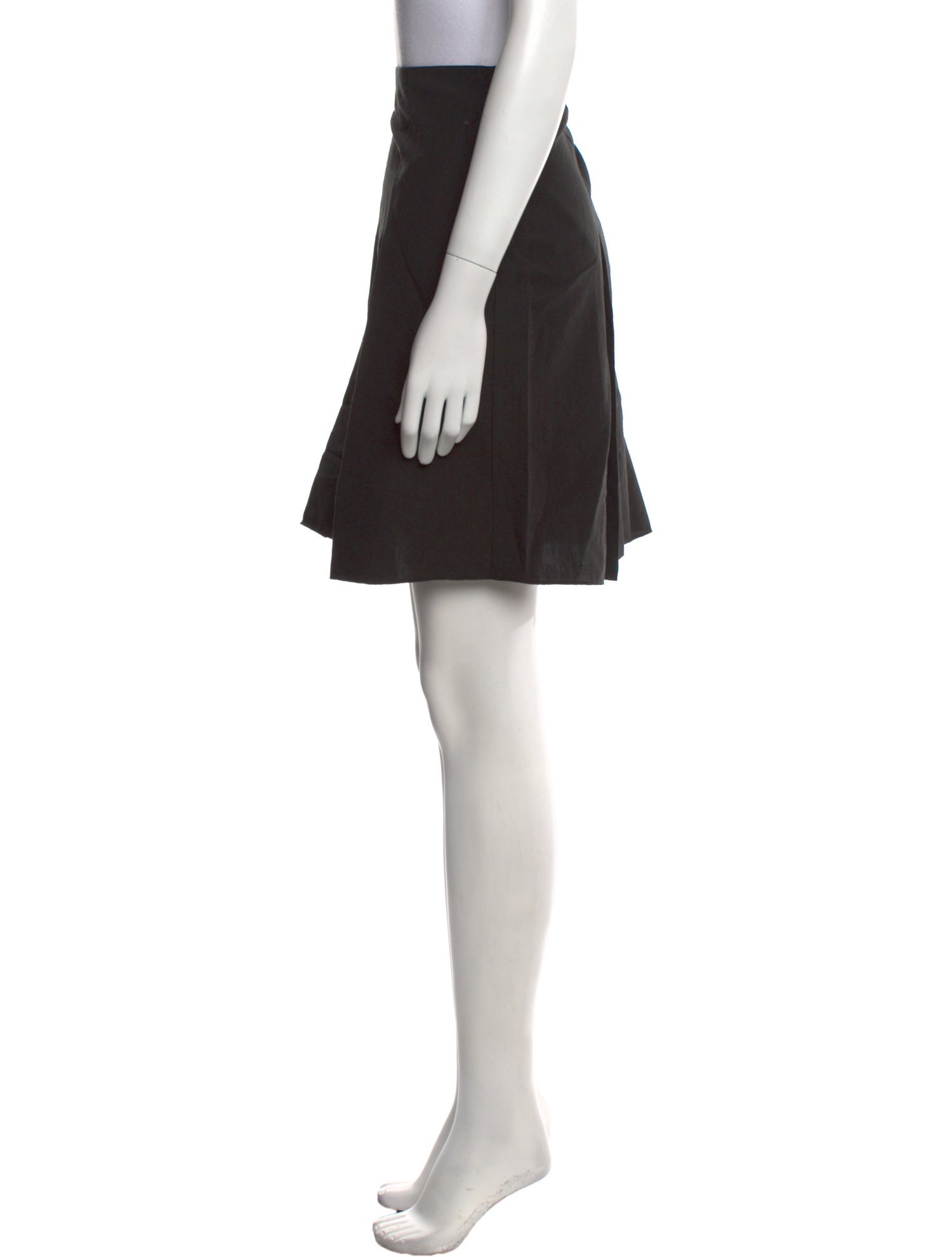 Vince Pleated Accents Knee-Length Skirt