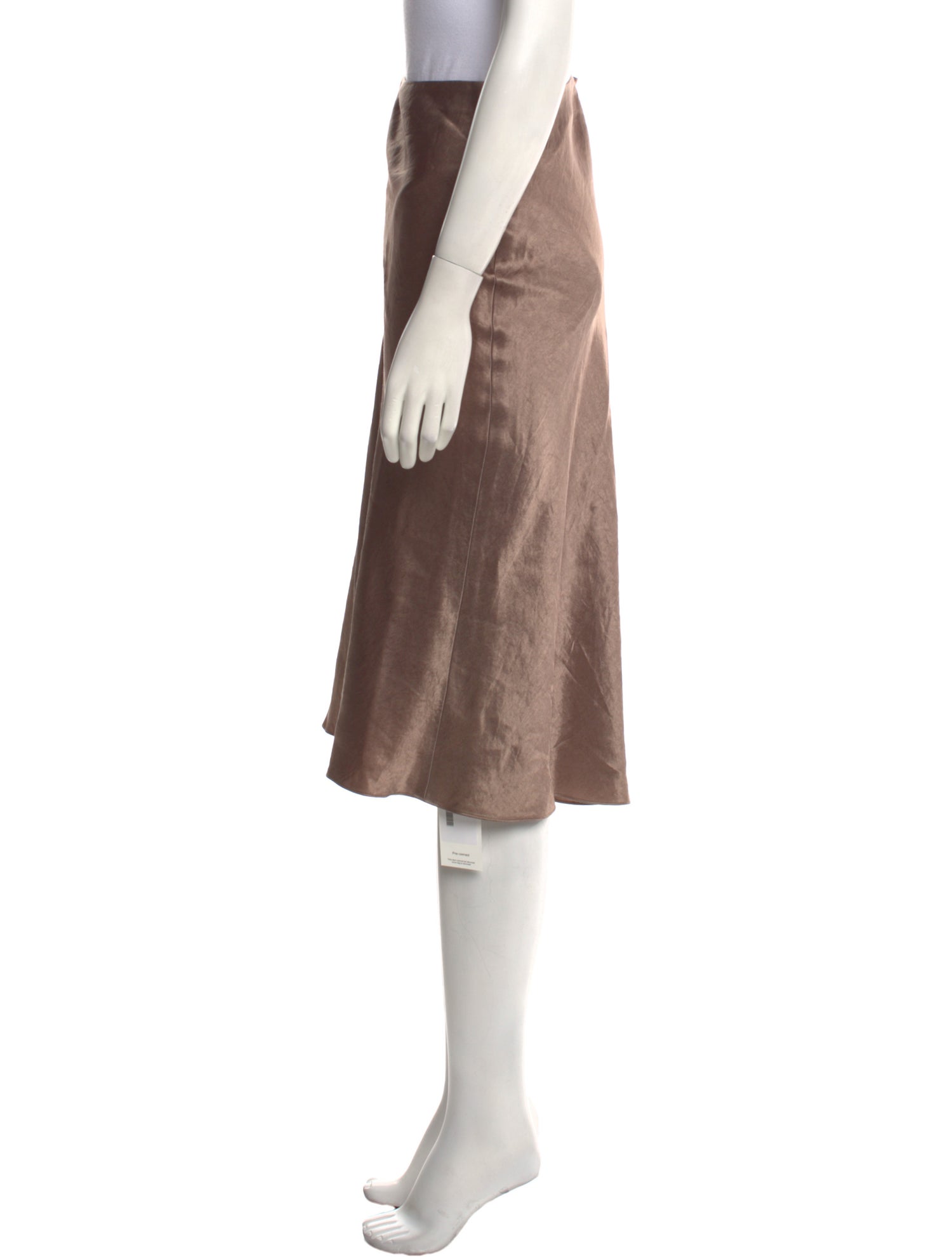 Vince Satin Knee-Length Skirt