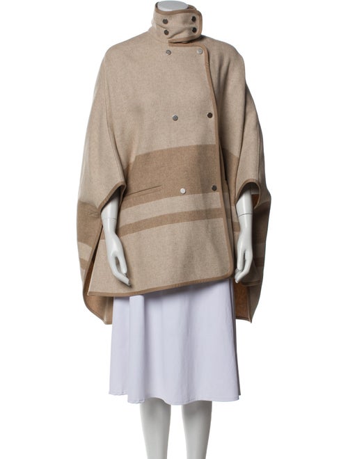 Vince Wool Colorblock Pattern Coat