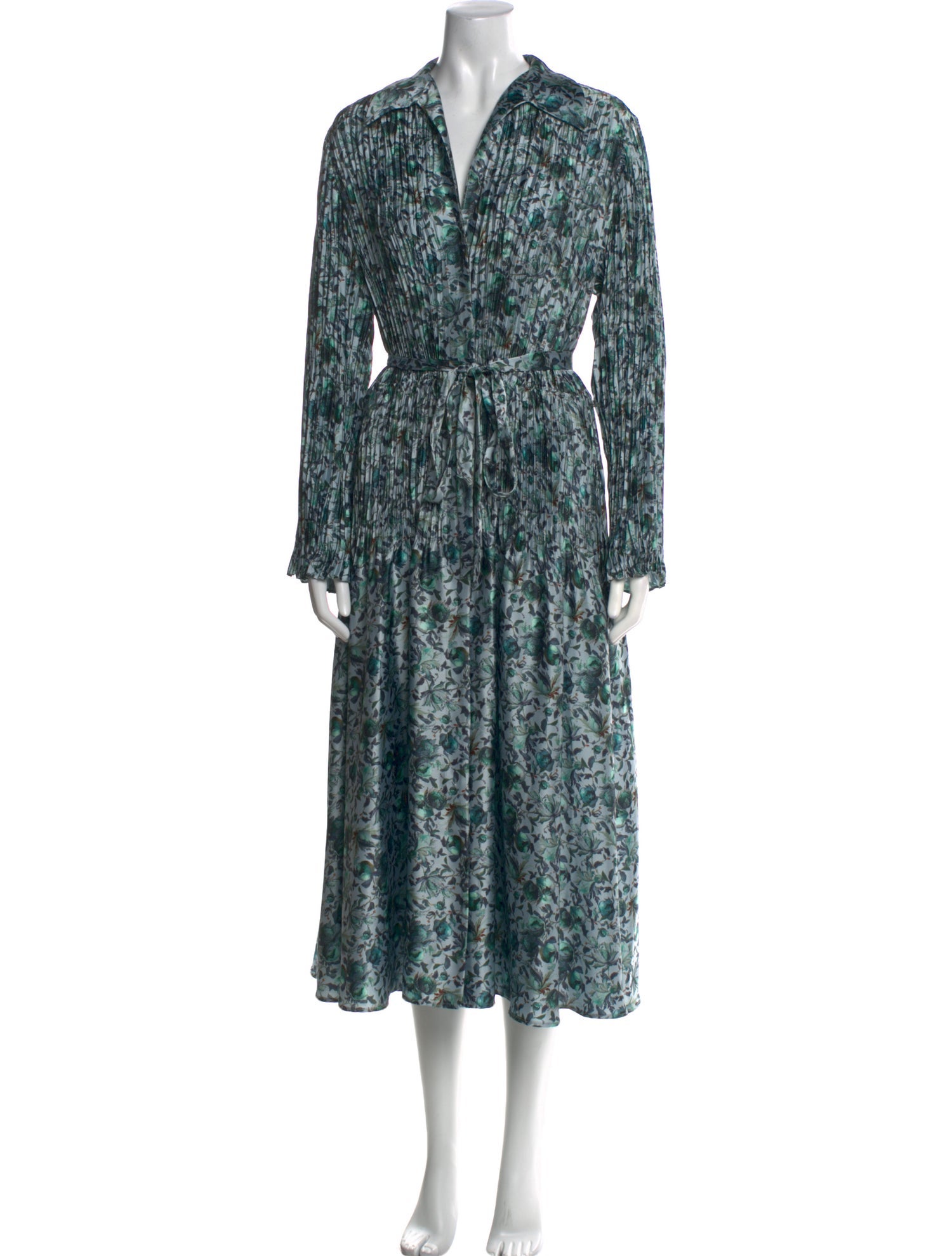 Vince Floral Print Long Dress