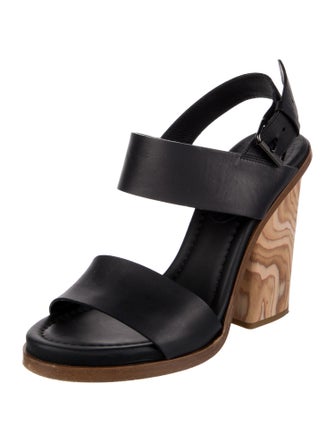 Vince Leather Slingback Sandals