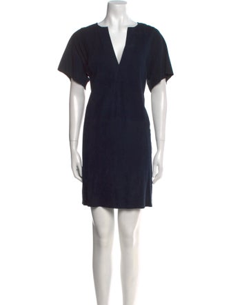 Vince V-Neck Mini Dress