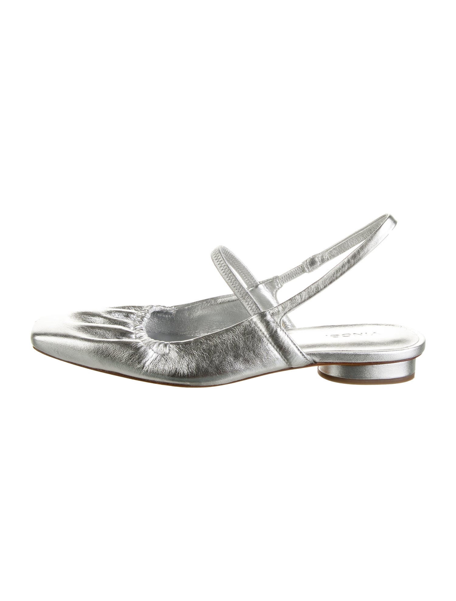 Vince Leather Slingback Flats