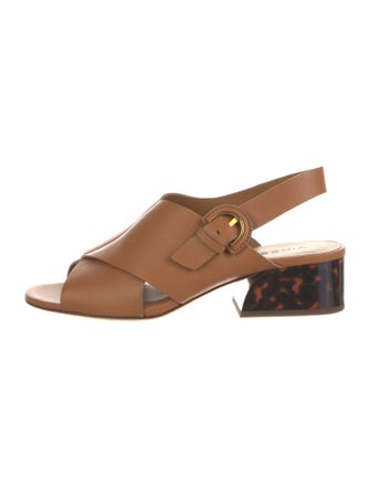 Vince Leather Slingback Sandals