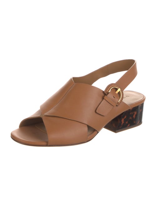 Vince Leather Slingback Sandals