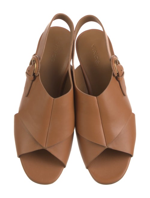 Vince Leather Slingback Sandals