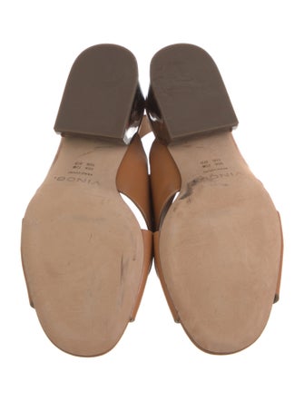 Vince Leather Slingback Sandals