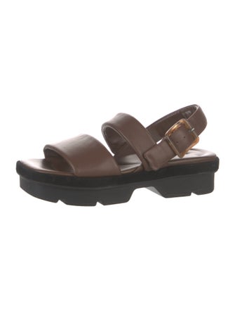 Vince Leather Slingback Sandals