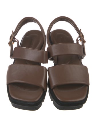 Vince Leather Slingback Sandals