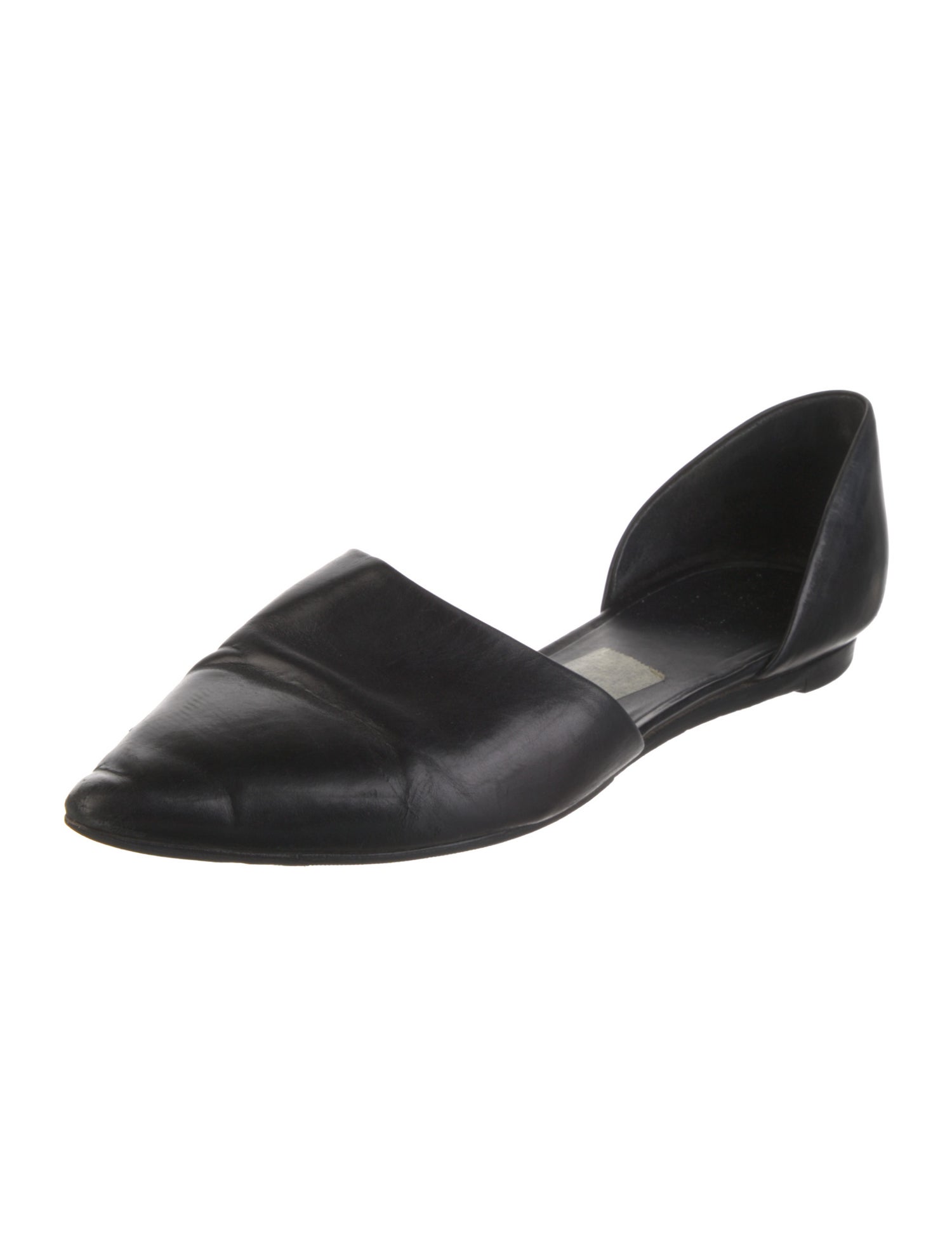 Vince Leather D'Orsay Flats