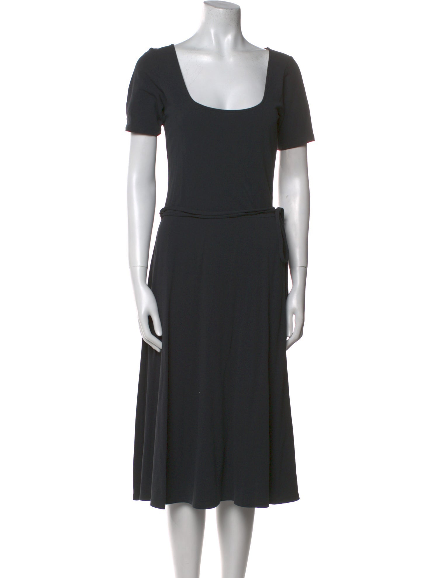 Vince Scoop Neck Midi Length Dress