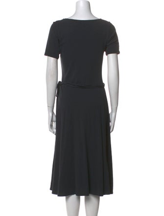 Vince Scoop Neck Midi Length Dress