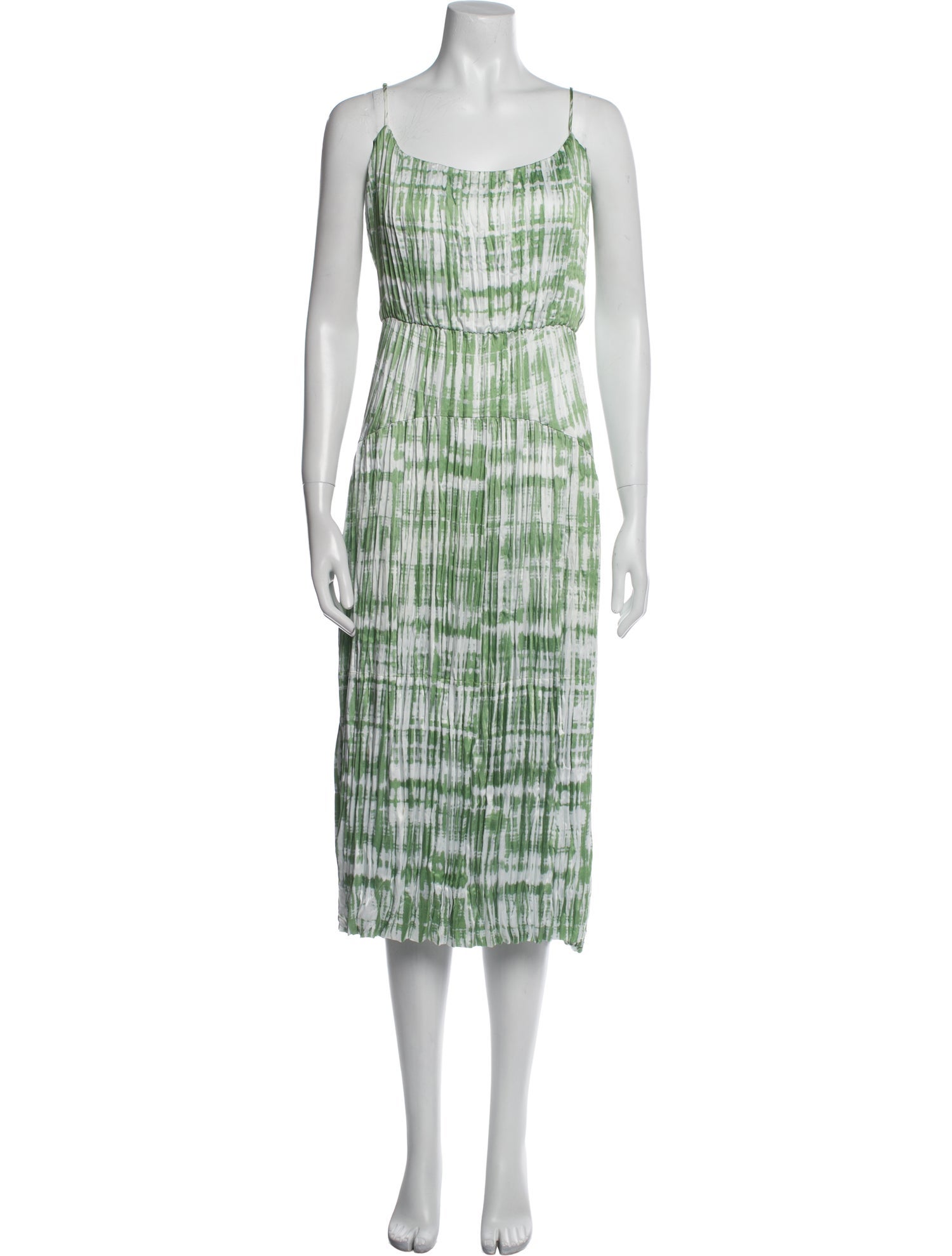 Vince Tie-Dye Print Midi Length Dress