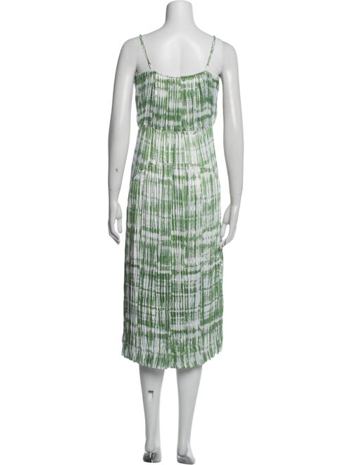 Vince Tie-Dye Print Midi Length Dress