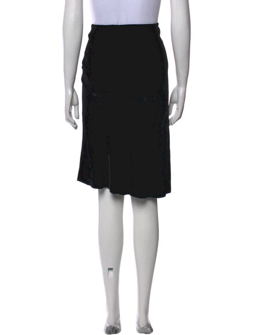 Vince Pleated Accents Knee-Length Skirt