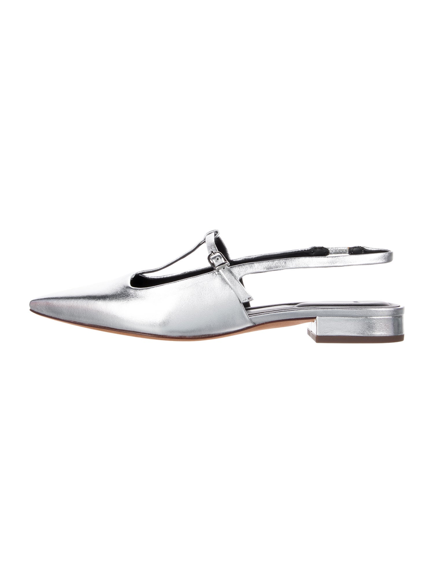 Vince Leather Slingback Flats