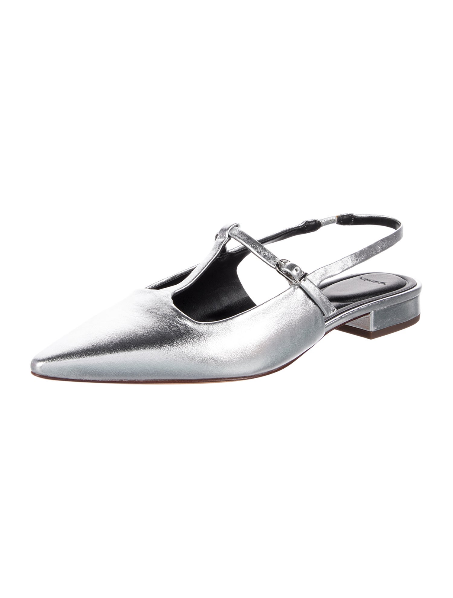 Vince Leather Slingback Flats