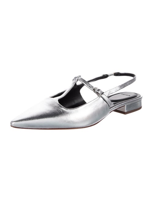 Vince Leather Slingback Flats