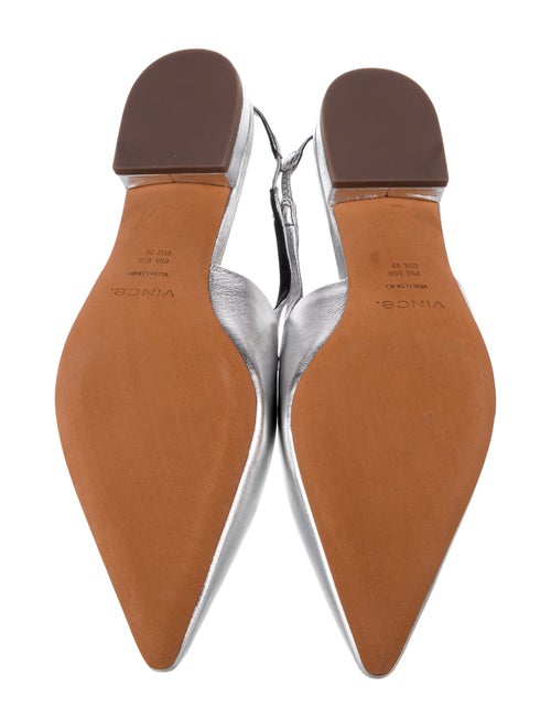 Vince Leather Slingback Flats