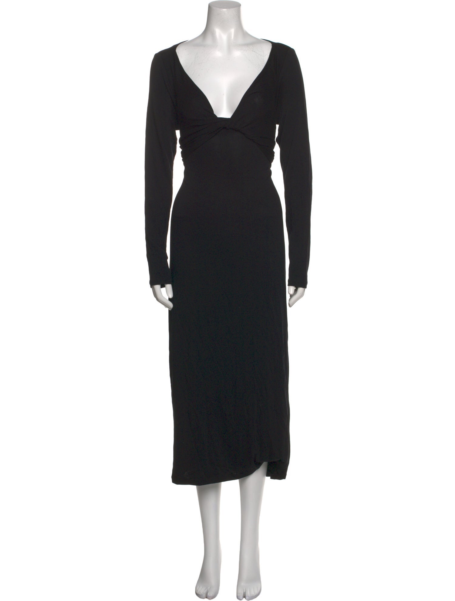 Vince V-Neck Midi Length Dress