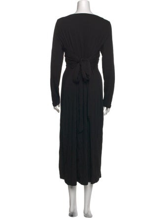 Vince V-Neck Midi Length Dress