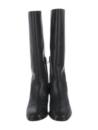 Vince Leather Riding Boots